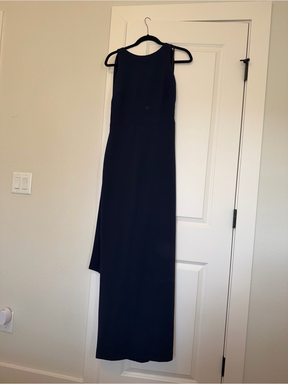 BHLDN Classic Navy Sleeveless Maxi Dress - Elegant Evening Wear